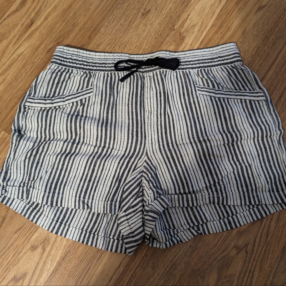 Striped Linen Shorts